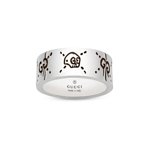 silver gucci ghost ring|gucci ghost ring review.